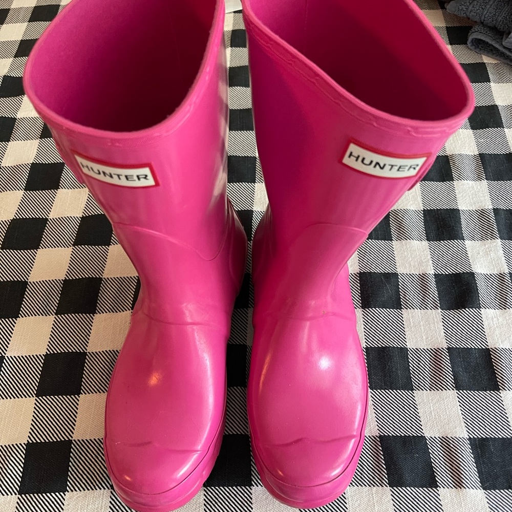 Hunter Original Gloss Short Rain Boots. Size 8